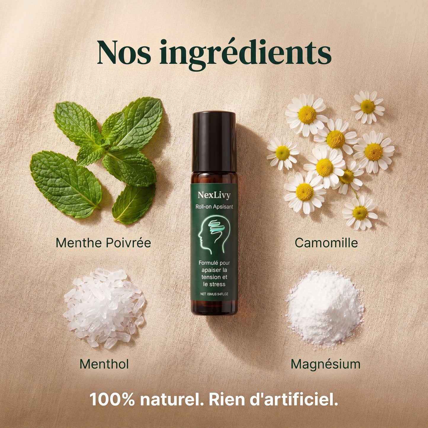 NexLivy — Roll-on Apaisant